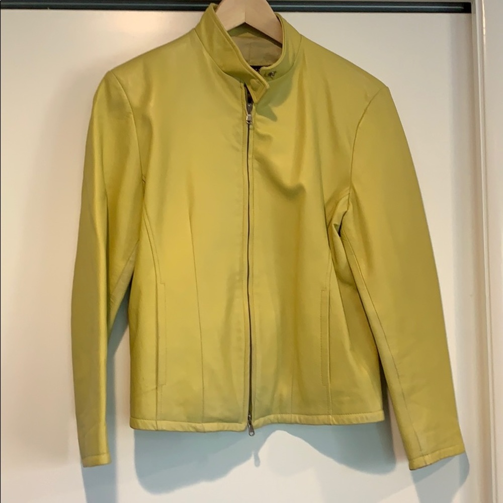 Leather coat
